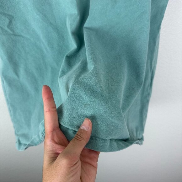 Anine Bing La Logo Tee S Green Short Sleeve Crew Neck Cotton Summer Casual - Picture 5 of 9